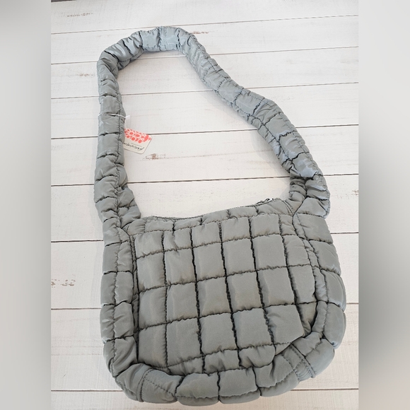 *NWT*  FREE PEOPLE Quilted Baby Carryall Sling Bag  *SAGE STONE - Picture 2 of 12